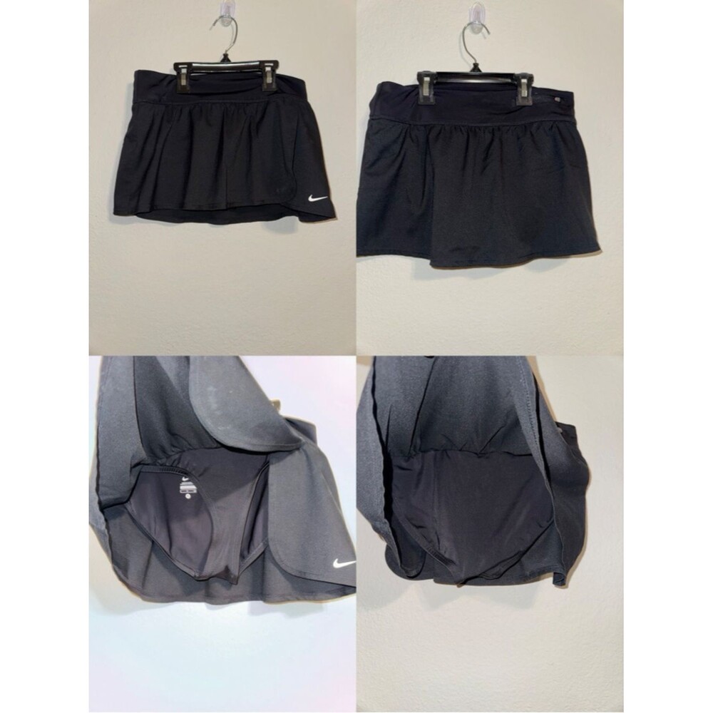 Nike Black Athletic Tennis Skirt with Inner Shorts​
